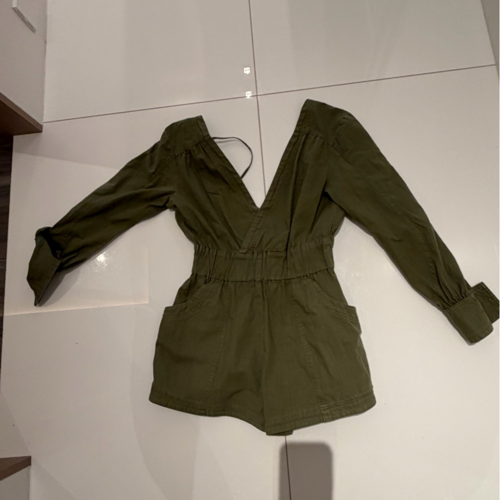 Free People Olive Green Jumpsuit